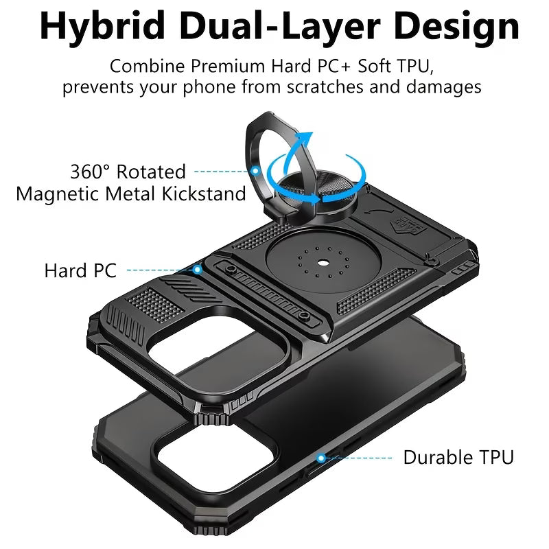 Heavy Duty Hard Case with Metal Holder