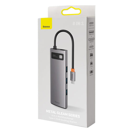 Baseus Metal Gleam Series 8-in-1 Type-C HUB Multifunctional Docking Station
