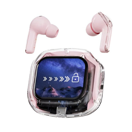 Air Max LCD Display Transparent Earbuds