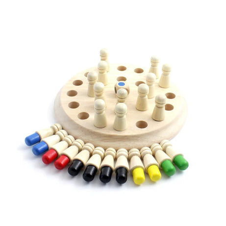 Wooden Chess Toy-Memory, Find the Right Color