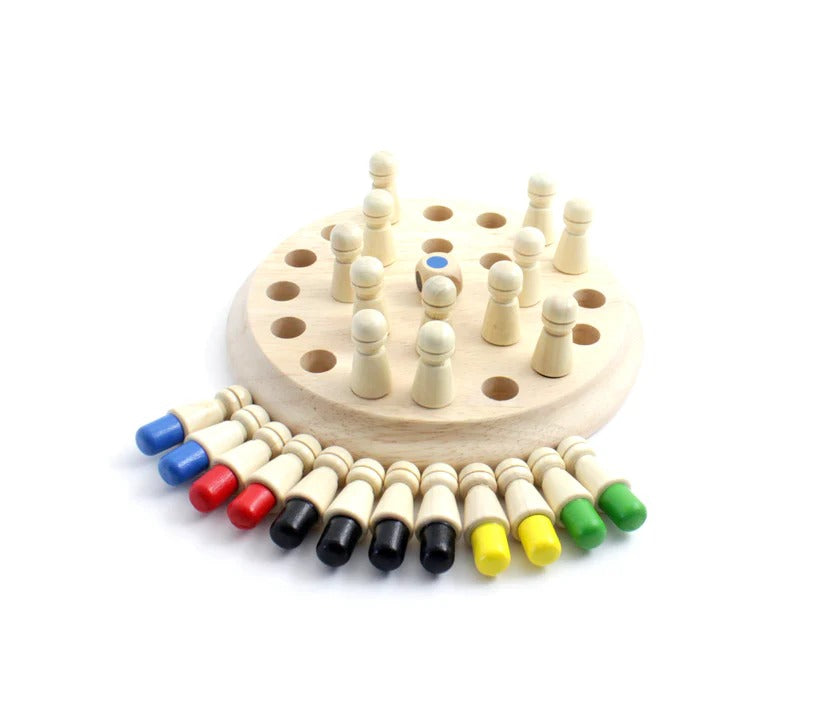 Wooden Chess Toy-Memory, Find the Right Color
