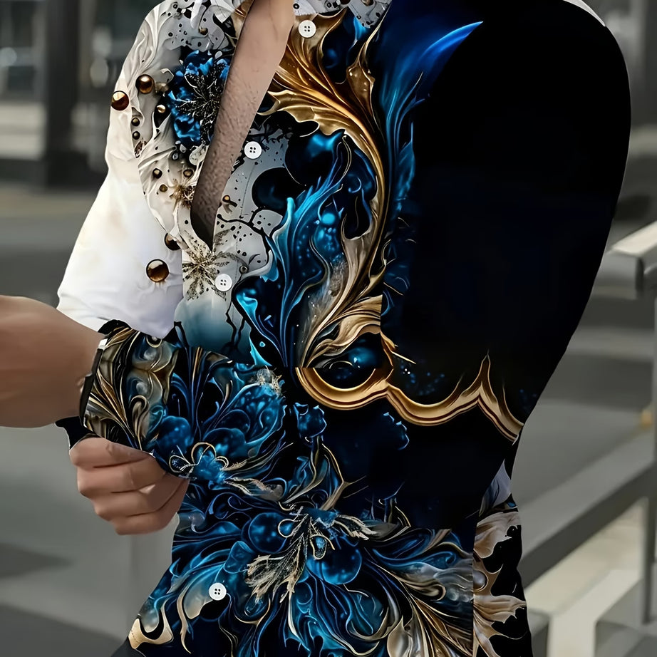 Sleeve Shirt with Unique Print