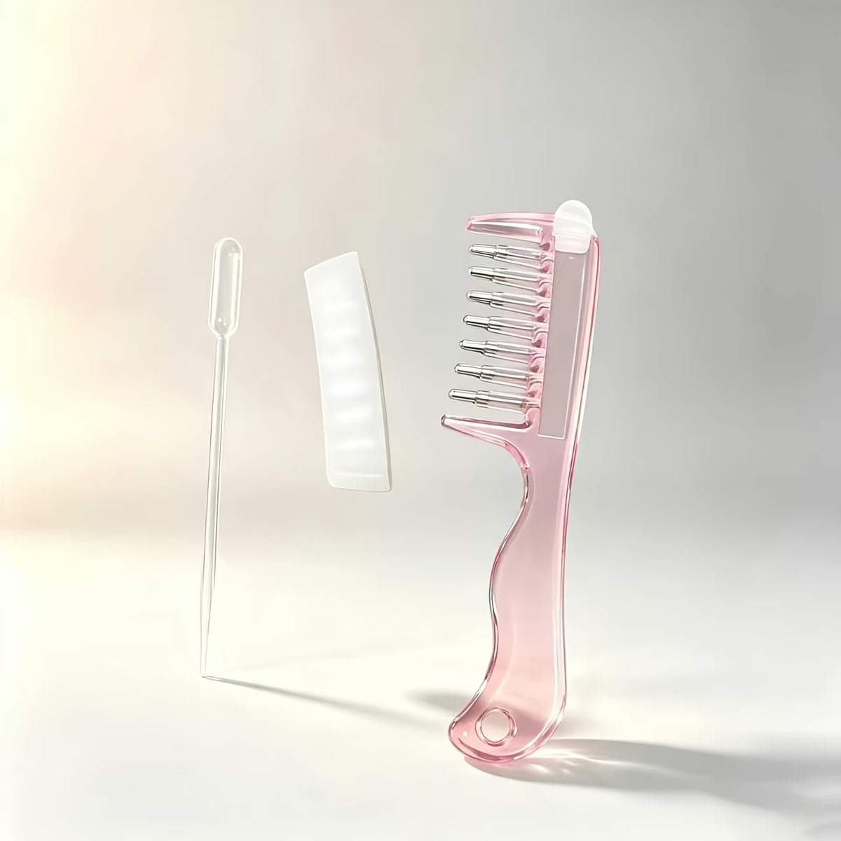 Hair Oil Applicator Comb with Roller Ball 2-in-1